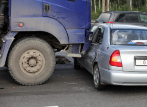 Columbia Truck Accident Lawyer with a truck T-boning a car