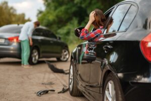 Vehicle accident between 2 cars